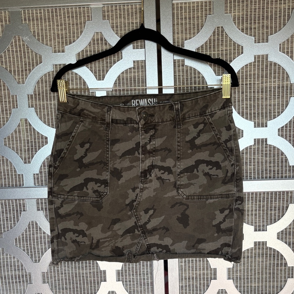Rewash Women's Camouflage Skirt
